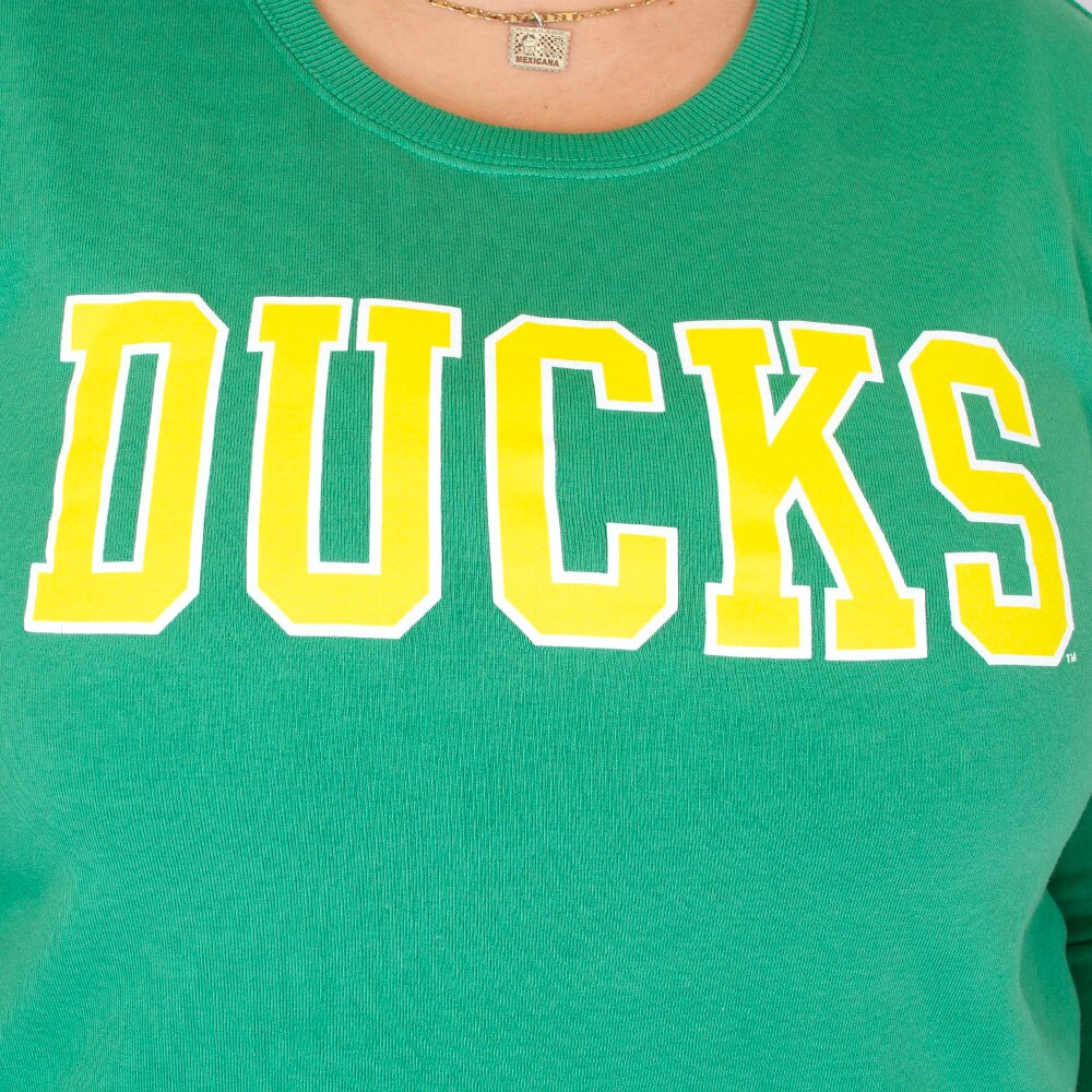 Ducks Spirit, Camp David, Green, Pullover, Cotton Blend, Women, Outline style, Sweatshirt, 944687